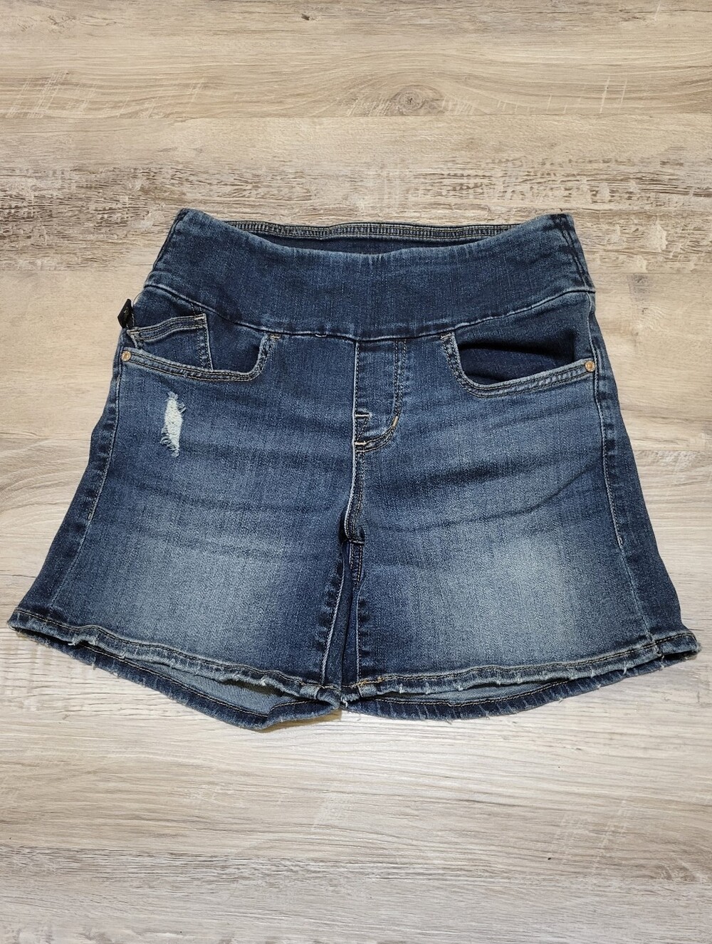 Rock & Republic Indigo Stretch Denim Shorts Womens 6M